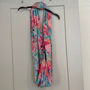 Lilly Pulitzer Infiniti Loop Scarf Flamingo